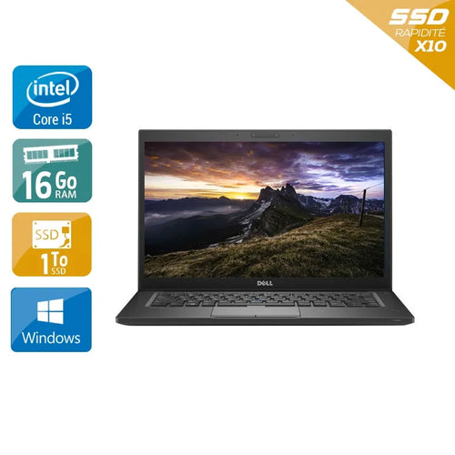 Latitude 7280 12,5" 2015 - Intel Core i5 2,3Ghz - 2 - 16Go DDR4 - 1To SSD - Intel HD Graphics 620 - 
Gris / Noir - Windows 10 - AZERTY