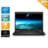 Latitude 5480 14" 2016 - Intel Core i5 3,1Ghz - 2 - 8Go  DDR4 - 2To SSD - Intel HD Graphics 620 - 
Gris / Noir - Sans OS - AZERTY - Image 1