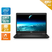Latitude 5480 14" 2016 - Intel Core i5 3,1Ghz - 2 - 16Go DDR4 - 2To SSD - Intel HD Graphics 620 - 
Gris / Noir - Linux - AZERTY - Image 1