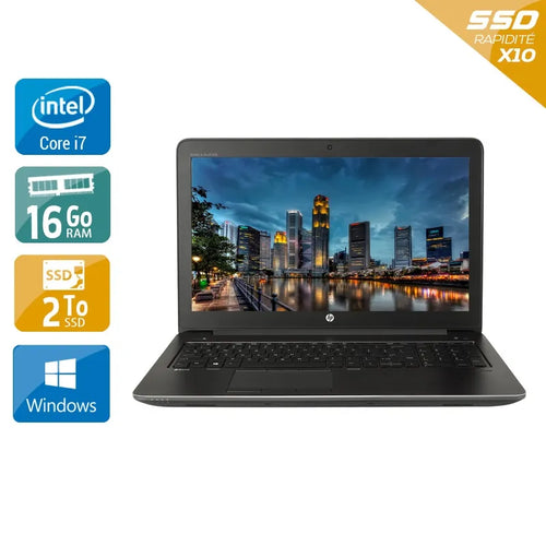 ZBook 15 G3 15,5" 2015 - Intel Core i7 2,7Ghz - 4 - 16Go DDR4 - 2To SSD - Nvidia Quadro M1000M - 
Gris / Noir - Windows 10 - AZERTY