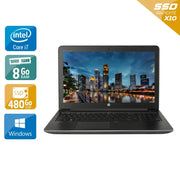 ZBook 15 G3 15,5" Core i7 2,7Ghz 2015 (Windows 10) - Intel Core i7 2,7Ghz - 4 - 8Go  DDR4 - 480Go SSD - Nvidia Quadro M1000M - 
Gris / Noir - Windows 10 - AZERTY - Image 1