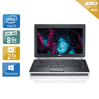 Latitude E6420 14" 2011 - Intel Core i3 2,2Ghz - 4 - 8Go DDR3 - 2To SSD - Intel HD Graphics 3000 - 
Gris / Noir - Windows 10 - AZERTY - Image 1