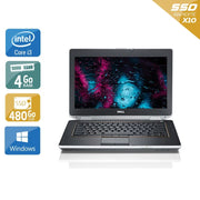 Latitude E6420 14" 2011 - Intel Core i3 2,2Ghz - 4 - 4Go  DDR4 - 480Go SSD - Intel HD Graphics 3000 - 
Gris / Noir - Windows 10 - AZERTY - Image 1