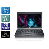 Latitude E6420 14" 2011 - Intel Core i3 2,2Ghz - 4 - 4Go  DDR4 - 500Go HDD - Intel HD Graphics 3000 - 
Gris / Noir - Sans OS - AZERTY - Image 1
