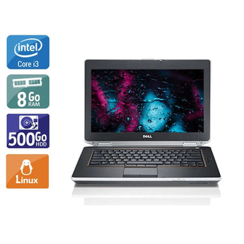 Latitude E6420 14" 2011 - Intel Core i3 2,2Ghz - 4 - 8Go DDR3 - 500Go HDD - Intel HD Graphics 3000 - 
Gris / Noir - Linux - AZERTY - Image 1