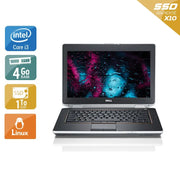 Latitude E6420 14" 2011 - Intel Core i3 2,2Ghz - 4 - 4Go  DDR4 - 1To SSD - Intel HD Graphics 3000 - 
Gris / Noir - Linux - AZERTY - Image 1
