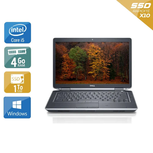 Latitude E5430 14,1" 2012 - Intel Core i5 2,6Ghz - 4 - 4Go  DDR4 - 1To SSD - Intel HD Graphics 4000 - 
Gris / Noir - Windows 10 - AZERTY