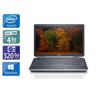 Latitude E5430 14,1" 2012 - Intel Core i5 2,6Ghz - 4 - 4Go  DDR4 - 320Go HDD - Intel HD Graphics 4000 - 
Gris / Noir - Windows 10 - AZERTY - Image 1