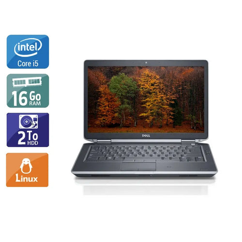 Latitude E5430 14,1" 2012 - Intel Core i5 2,6Ghz - 4 - 16Go DDR3 - 2To HDD - Intel HD Graphics 4000 - 
Gris / Noir - Linux - AZERTY