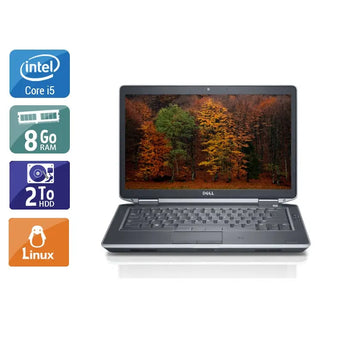 Latitude E5430 14,1" 2012 - Intel Core i5 2,6Ghz - 4 - 8Go DDR3 - 2To HDD - Intel HD Graphics 4000 - 
Gris / Noir - Linux - AZERTY - Image 1