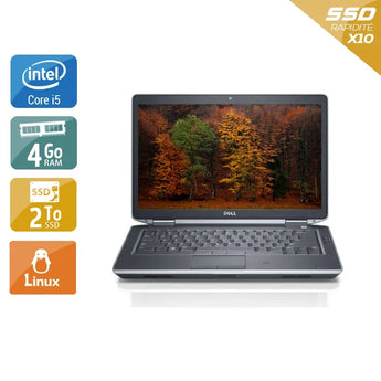 Latitude E5430 14,1" 2012 - Intel Core i5 2,6Ghz - 4 - 4Go  DDR4 - 2To SSD - Intel HD Graphics 4000 - 
Gris / Noir - Linux - AZERTY - Image 1