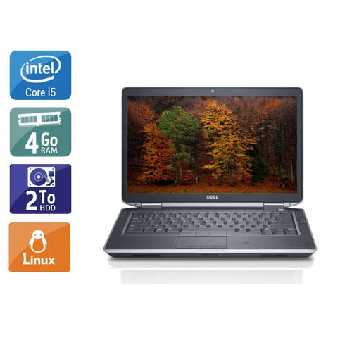 Latitude E5430 14,1" 2012 - Intel Core i5 2,6Ghz - 4 - 4Go  DDR4 - 2To HDD - Intel HD Graphics 4000 - 
Gris / Noir - Linux - AZERTY