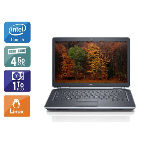 Latitude E5430 14,1" 2012 - Intel Core i5 2,6Ghz - 4 - 4Go  DDR4 - 1To HDD - Intel HD Graphics 4000 - 
Gris / Noir - Linux - AZERTY