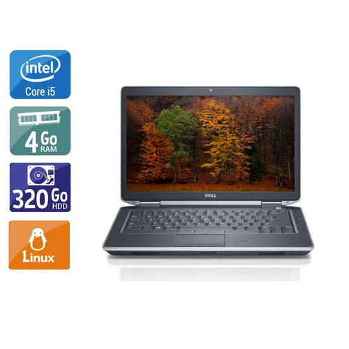 Latitude E5430 14,1" 2012 - Intel Core i5 2,6Ghz - 4 - 4Go  DDR4 - 320Go HDD - Intel HD Graphics 4000 - 
Gris / Noir - Linux - AZERTY