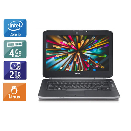 Latitude E5420 14,1" 2011 - Intel Core i5 2,5Ghz - 4 - 4Go  DDR4 - 2To HDD - Intel HD Graphics 3000 - 
Gris / Noir - Linux - AZERTY