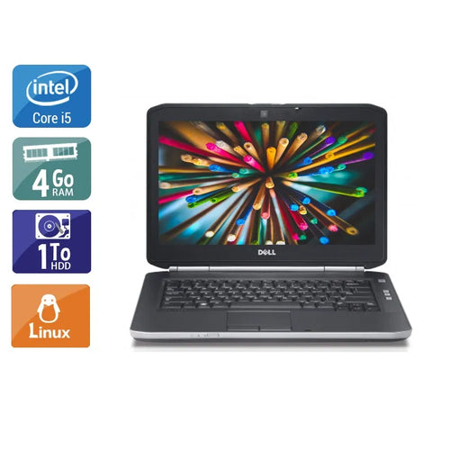 Latitude E5420 14,1" 2011 - Intel Core i5 2,5Ghz - 4 - 4Go  DDR4 - 1To HDD - Intel HD Graphics 3000 - 
Gris / Noir - Linux - AZERTY