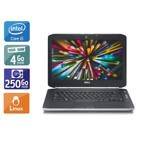 Latitude E5420 14,1" 2011 - Intel Core i5 2,5Ghz - 4 - 4Go  DDR4 - 250Go HDD - Intel HD Graphics 3000 - 
Gris / Noir - Linux - AZERTY