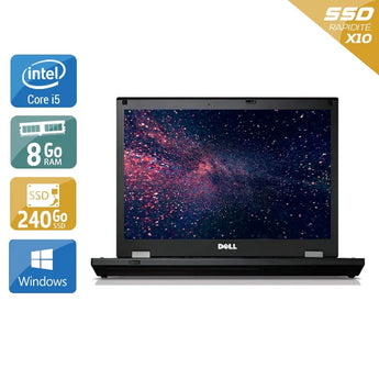 Latitude E5410 14,1" 2010 - Intel Core i5 2,6Ghz - 4 - 8Go DDR3 - 240Go SSD - Intel GMA HD Graphics - 
Gris / Noir - Windows 10 - AZERTY - Image 1