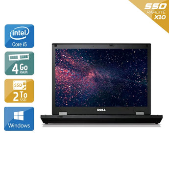 Latitude E5410 14,1" 2010 - Intel Core i5 2,6Ghz - 4 - 4Go  DDR4 - 2To SSD - Intel GMA HD Graphics - 
Gris / Noir - Windows 10 - AZERTY - Image 1