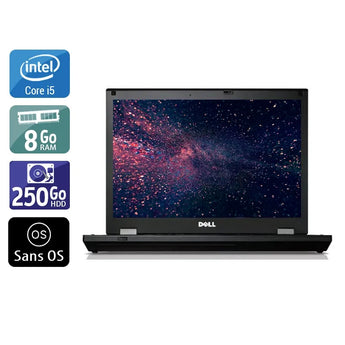 Latitude E5410 14,1" 2010 - Intel Core i5 2,6Ghz - 4 - 8Go DDR3 - 250Go HDD - Intel GMA HD Graphics - 
Gris / Noir - Sans OS - AZERTY - Image 1