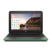 Chromebook 11 G5 EE 11,6" Celeron 1,6Ghz 2016 (Chrome OS) - Intel Celeron 1,6Ghz - 2 - 4Go LPDDR3 - 32Go eMMC - Intel HD Graphics 400 - Noir et vert - Chrome OS - AZERTY - Image 1