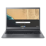 Chromebook CB715 15,6" Core i3 2,2Ghz 2020 (Chrome OS) - Intel Core i3 2,2Ghz - 2 - 4Go DDR4 - 128Go eMMC - Intel UHD Graphics 620 - Gris - Chrome OS - AZERTY - Image 1