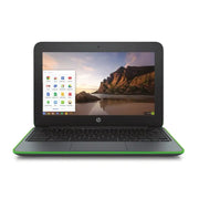 Chromebook 11 G5 EE 11,6" Celeron 1,6Ghz 2016 (Chrome OS) - Intel Celeron 1,6Ghz - 2 - 4Go LPDDR3 - 32Go eMMC - Intel HD Graphics 400 - Noir et vert - Chrome OS - AZERTY - Image 1